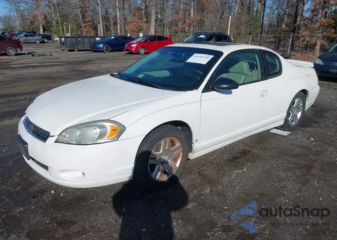 2006 Chevrolet Monte Carlo Ltz z USA, uszkodzony, nr VIN 2G1WN151169293238